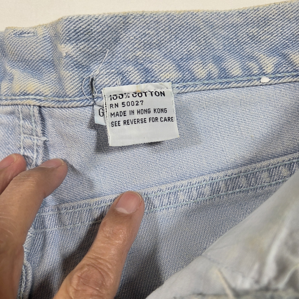 Vintage Rio Shorts Classic Light Blue Women's Denim Waist 25 Casual Beach Cuffed - Picture 2 of 8